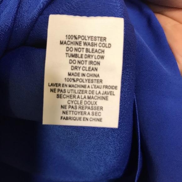 Trina Turk Sweetheart Ruffle Front Shift Dress in Blue Size Small - Picture 8 of 9